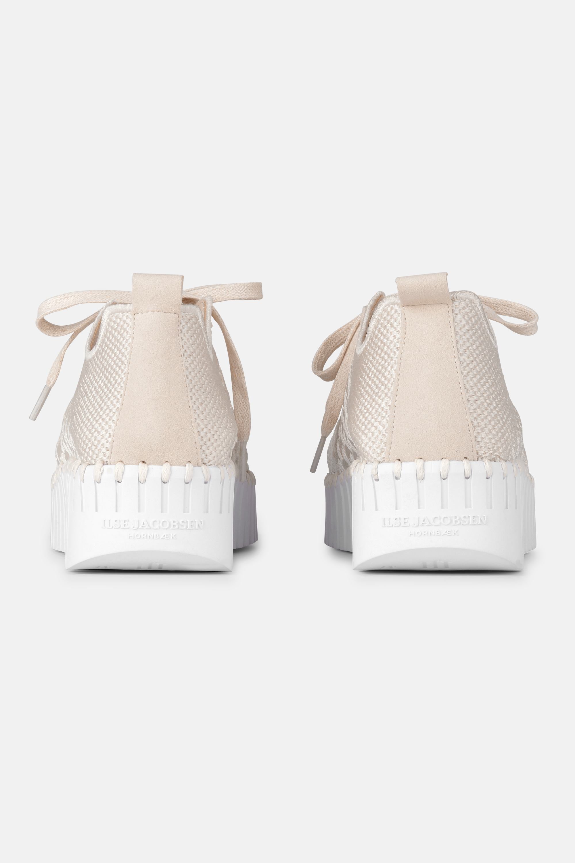 Tulip Sko Med Snørebånd - Kit White